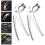 2 . elevador aluminio, pinza platos resistente calor plata 6