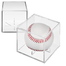 2 uds. caja exhibición béisbol transparente, para pelotas