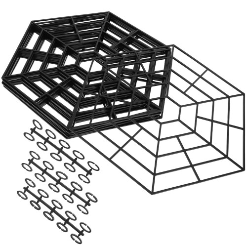 10 . protectores hexagonales para pecera, plástica
