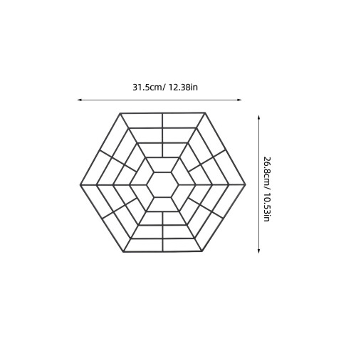 10 . protectores hexagonales para pecera, plástica 1