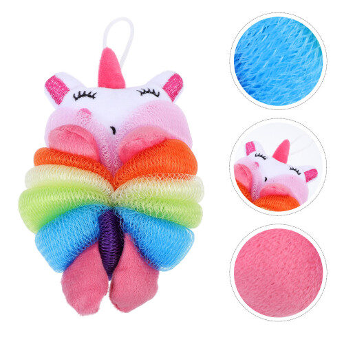 bolas de ducha animal, malla y esponja suave para 2