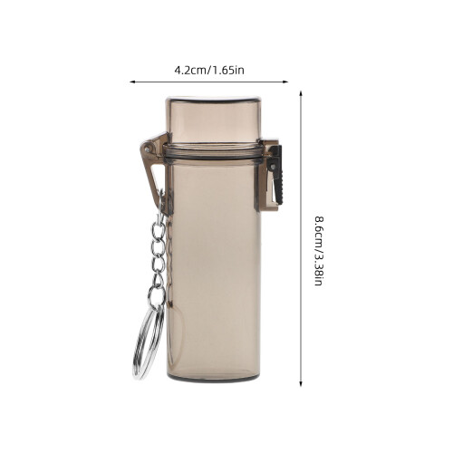 funda impermeable con para encendedor de viaje transparente 1