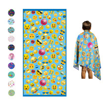Serviette de plage en microfibre pour enfants Fine et grande (76,2 x 152,4 cm) moticnes Couverture lgre absorbante schage rapide san