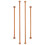 4 varillas de madera para colgar 10