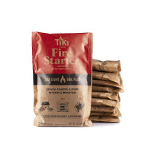 Tiki Fire Starter Confezione da 10 - Accendifuoco a pellet di legno facile da usare per bracieri da esterno senza fumo e caminetti da interni Ill