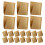 100 . papel kraft 13x13 cm triangular para sándwiches y donuts caqui 1
