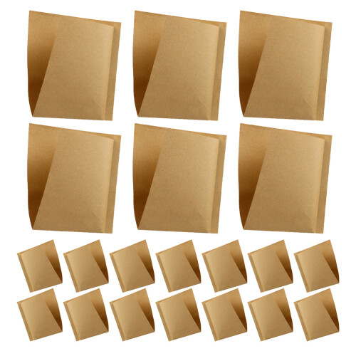 100 . papel kraft 13x13 cm triangular para sándwiches y donuts caqui