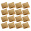 100 . papel kraft 13x13 cm triangular para sándwiches y donuts caqui 10