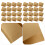 100 . papel kraft 13x13 cm triangular para sándwiches y donuts caqui 9
