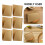 100 . papel kraft 13x13 cm triangular para sándwiches y donuts caqui 8