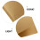 100 . papel kraft 13x13 cm triangular para sándwiches y donuts caqui 7