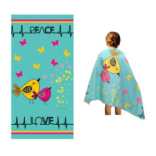 Mikrofaser-Strandtuch fr Kinder  dnn und gro (76,2 x 152,4 cm)  Peace Love  saugfhige, schnell trocknende, sandfreie, leichte Decke  Klei