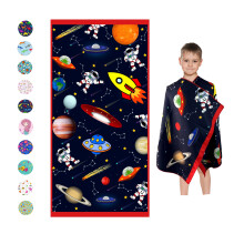 Microfiber strandlaken voor kinderen - dun en groot (30""x60"") - Ruimte - Absorberende, sneldrogende zandvrije lichtgewicht deken - peutermeisjes
