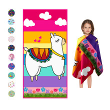 Mikrofaser-Strandtuch fr Kinder  dnn und gro (76,2 x 152,4 cm)  Lama  saugfhige, schnell trocknende, sandfreie, leichte Decke  Kleinkinde