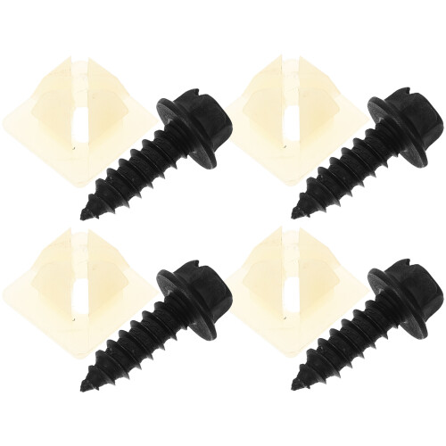 juego de tornillos y abrazaderas para marco de matrícula