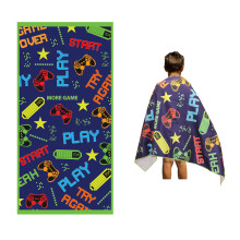 Mikrofaser-Strandtuch fr Kinder  dnn und gro (76,2 x 152,4 cm)  Gaming  saugfhige, schnell trocknende, sandfreie, leichte Decke  Kleinkin