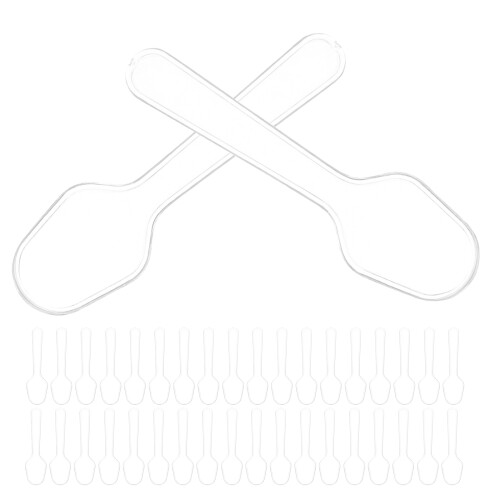 100 cucharas pequeñas desechables transparentes para y postres