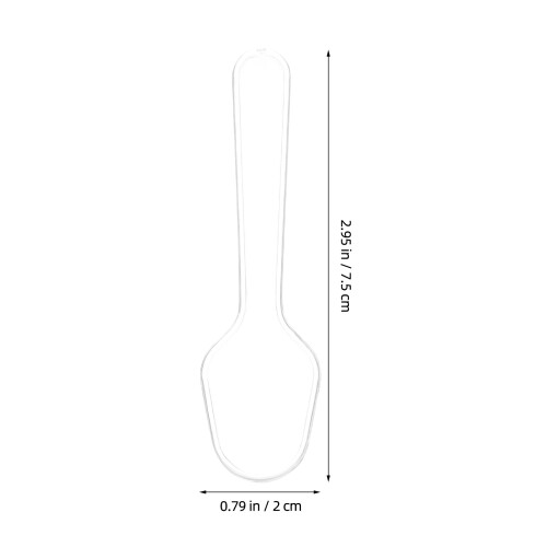 100 cucharas pequeñas desechables transparentes para y postres 2
