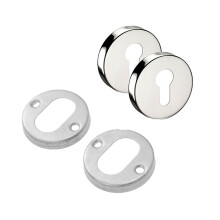 tapas agujero cerradura inoxidable cepillado con tornillos