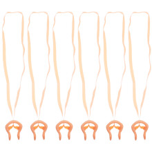 clip nasal 6 uds. con correa para niños y adultos