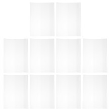 10 unidades fundas para libros transparentes 16k