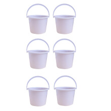 6 seaux jetables ronds pour peinture revêtement