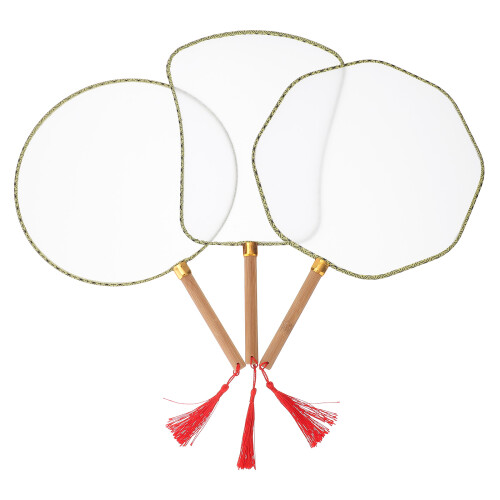 éventails artisanaux enfants à peindre, 3 pièces,