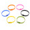 bracelet en silicone coloré -main pour montre, 6 pièces 6