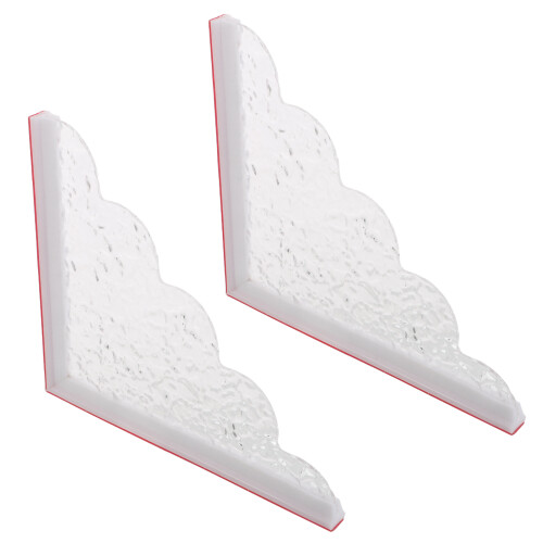 pare-éclaboussures douche 2 pièces 22,4 x 19,5 cm angle