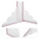pare-éclaboussures douche 2 pièces 22,4 x 19,5 cm angle 11