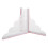 pare-éclaboussures douche 2 pièces 22,4 x 19,5 cm angle 10