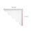 pare-éclaboussures douche 2 pièces 22,4 x 19,5 cm angle 2