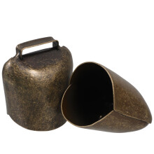2 clochettes bronze 62 g forme berger pour mouton cheval vache