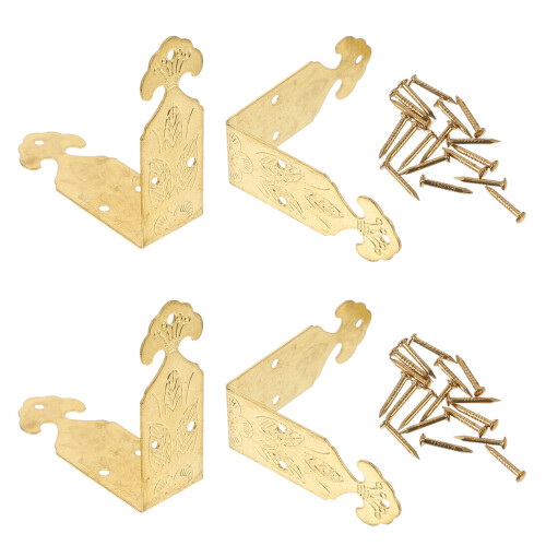 4 sets de protecteurs d'angles en pour , style vintage 2