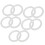 10 joints silicone 70 mm pour bouteille récipient cuisine 1