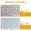 2 autocollants clavier anglais lettres remplacement portable 8