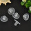 100 embouts en silicone transparent pour boucles d'oreilles 7