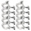 10 crochets suspendus pour projecteur, pinces scène acier 7