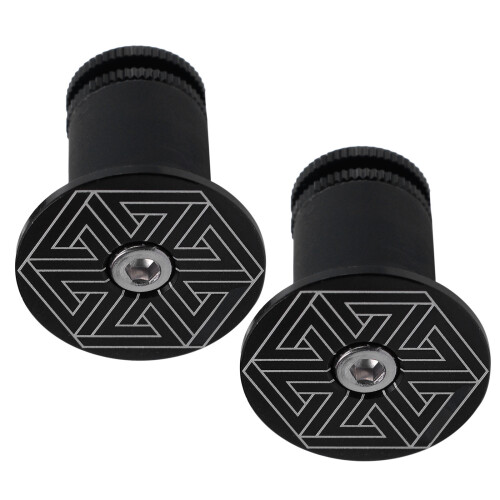2 pièces embouts guidon extensibles avec bouchons de blocage