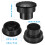 sortie d'air ronde 60 mm pour intérieur noir 2