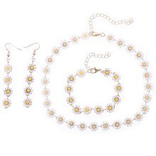 ensemble marguerite femme bracelet boucles