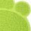 litière anti-dérapant patte 30x40 cm vert pour chat 5