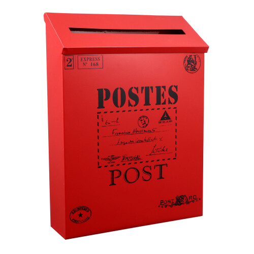 boîte aux lettres durable avec accessoires décoratifs
