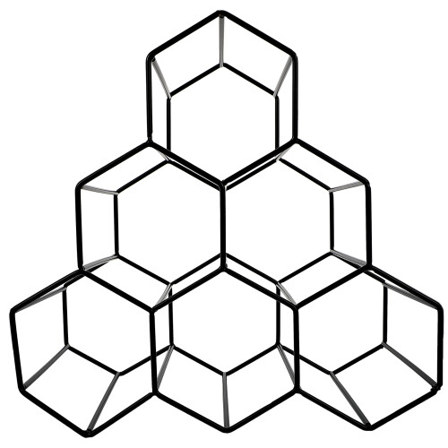 Étagère À Vin Structure En D’Abeille 1