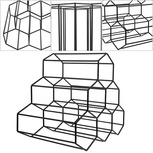 Étagère À Vin Structure En D’Abeille 2