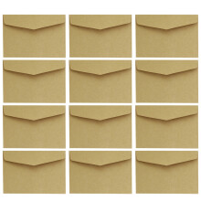 100 kraft vintage vides pour notes miniatures