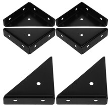 6 Pcs Bed Brackets L Metal Corner Braces For Furniture Connectors