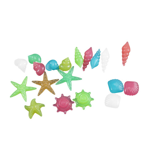 60 Pcs Decorative Pebbles Luminous Stone Decoration Glow Cobblestone