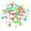 60 Pcs Decorative Pebbles Luminous Stone Decoration Glow Cobblestone 3