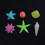60 Pcs Decorative Pebbles Luminous Stone Decoration Glow Cobblestone 5